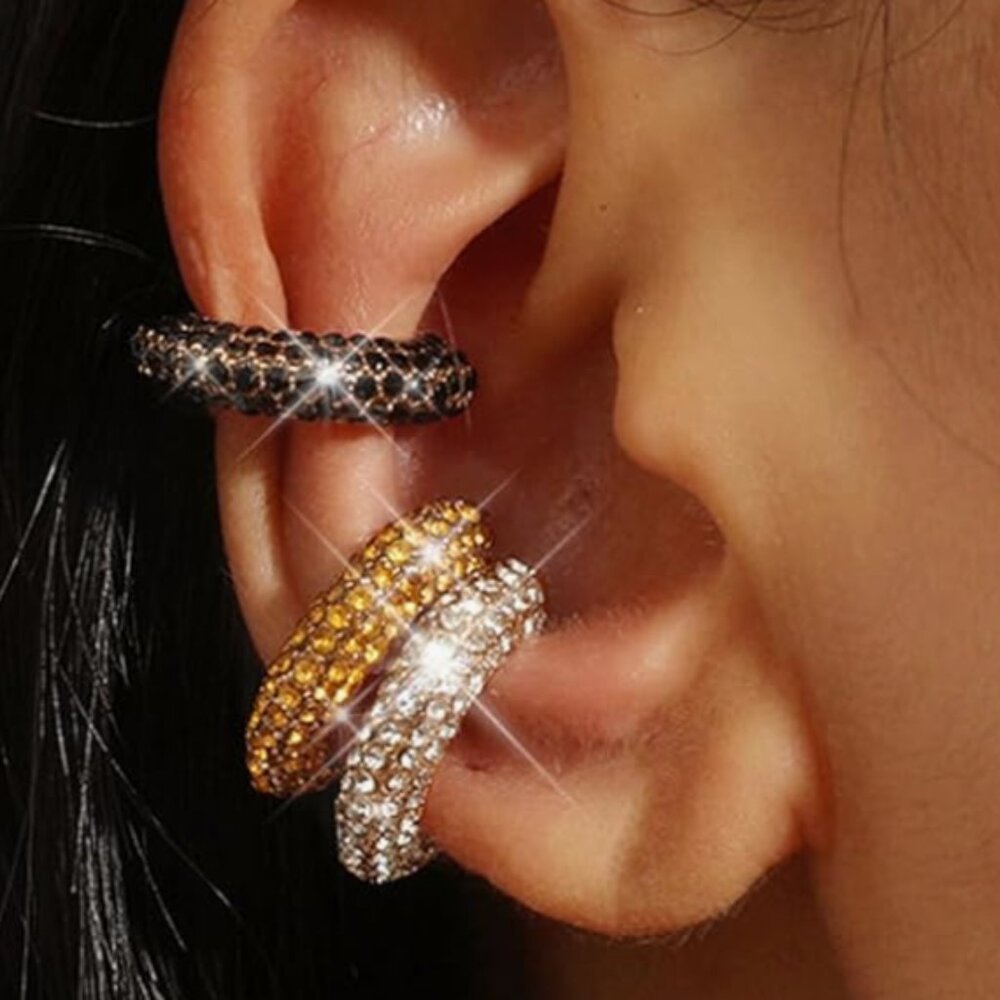 NEW!  SET OF 3 : Non-Piercing Ear Cuffs Earrings